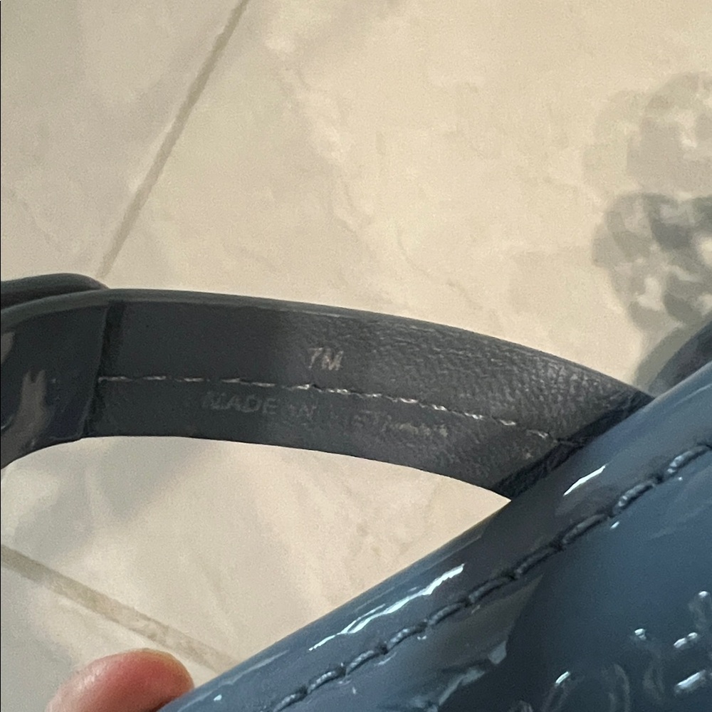 Tory Burch Miller Thong Sandal Size 7 Blue/grey - Picture 3 of 4